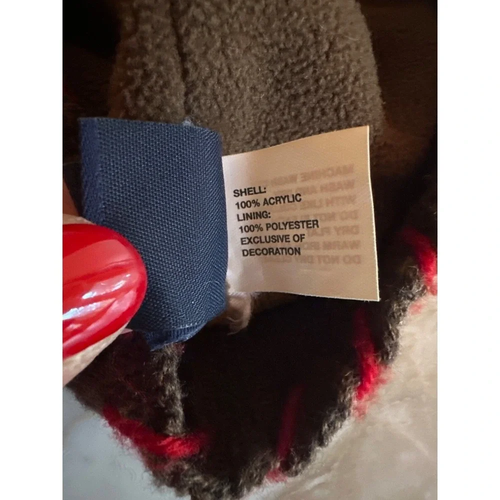 Gap‎ Kids Brown Knit Aviator Cap L/XL Acrylic & Polyester